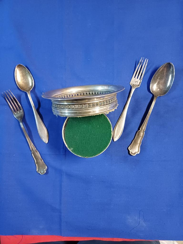 Oud zilver eetgerei, Antiek en Kunst, Ophalen of Verzenden, Zilver