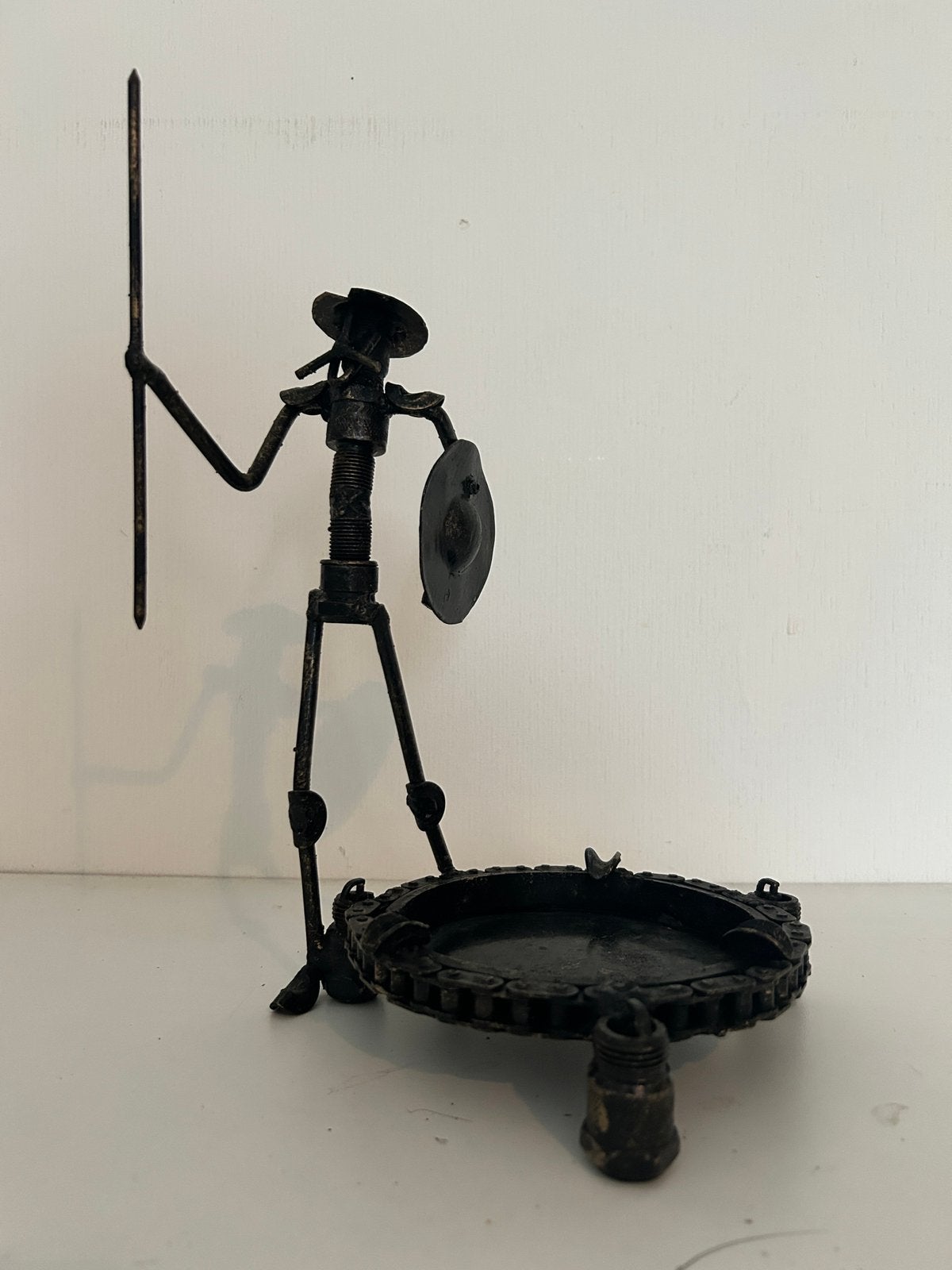 Handgemaakte Don Quichot asbak | Industrieel kunstobject, Antiek en Kunst, Ophalen of Verzenden