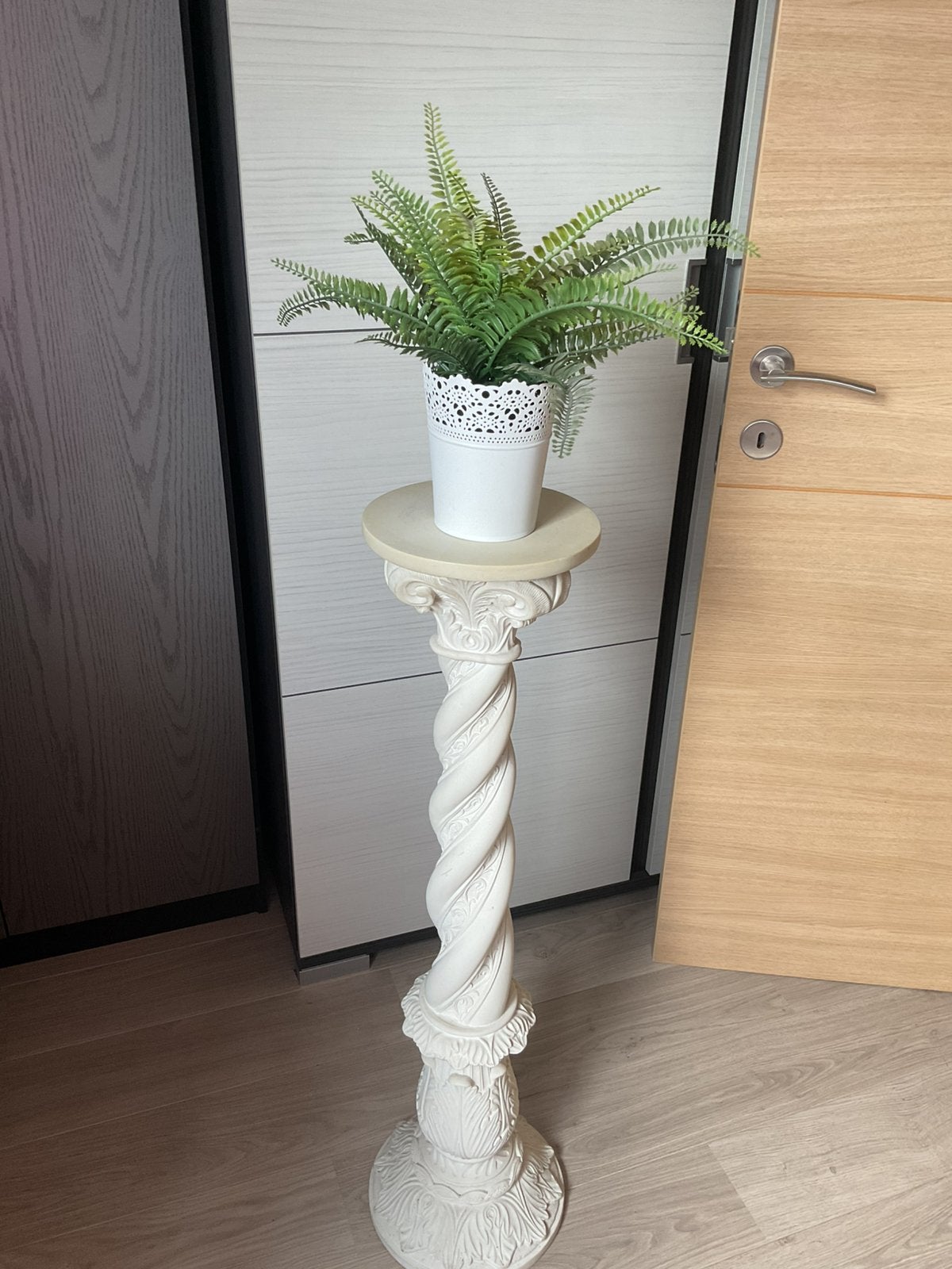 Zware marmeren plantenstaander, Enlèvement, Comme neuf