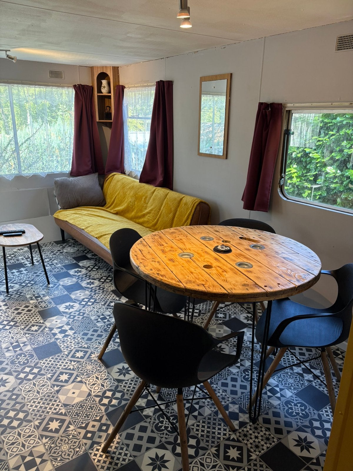 Caravane résidentielle avec auvent 4 saisons, Particulier, Douche, Jusqu'à 5