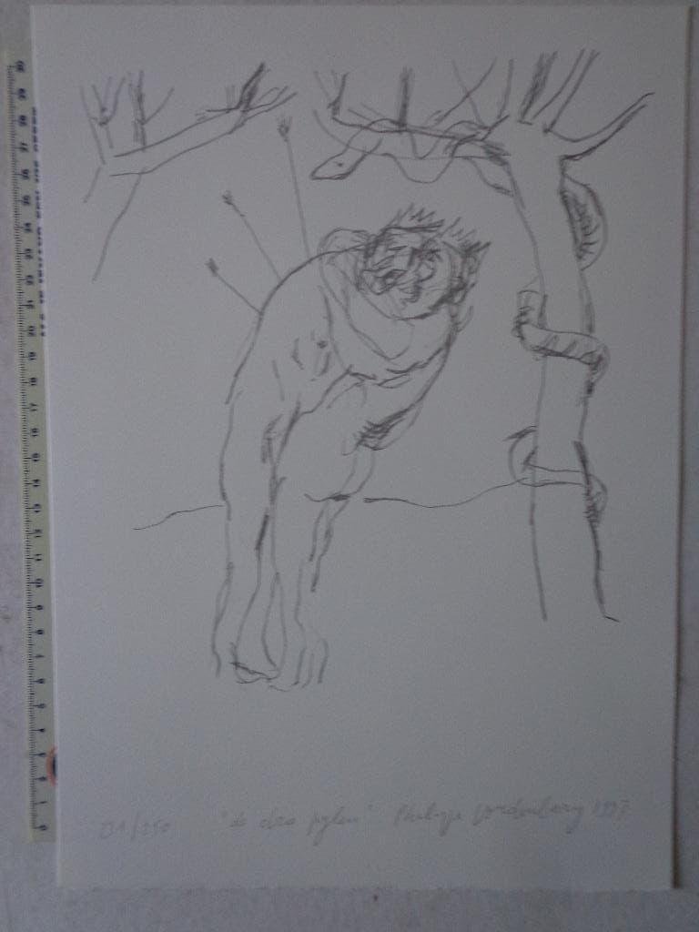 litho van Philippe Vandenberg "De drie pijlen" uit 1997, Ophalen of Verzenden
