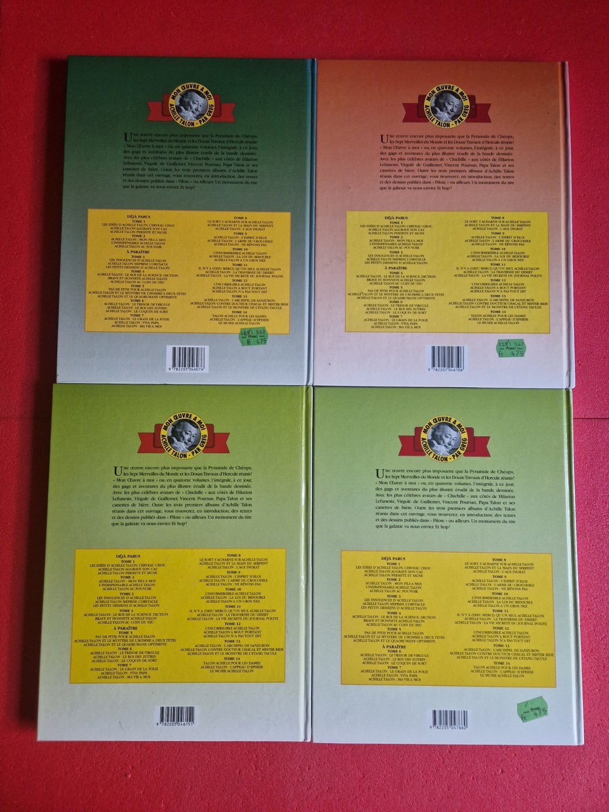 lot de 4 bd Achille talon intégral 2 à 5, Livres, Enlèvement ou Envoi