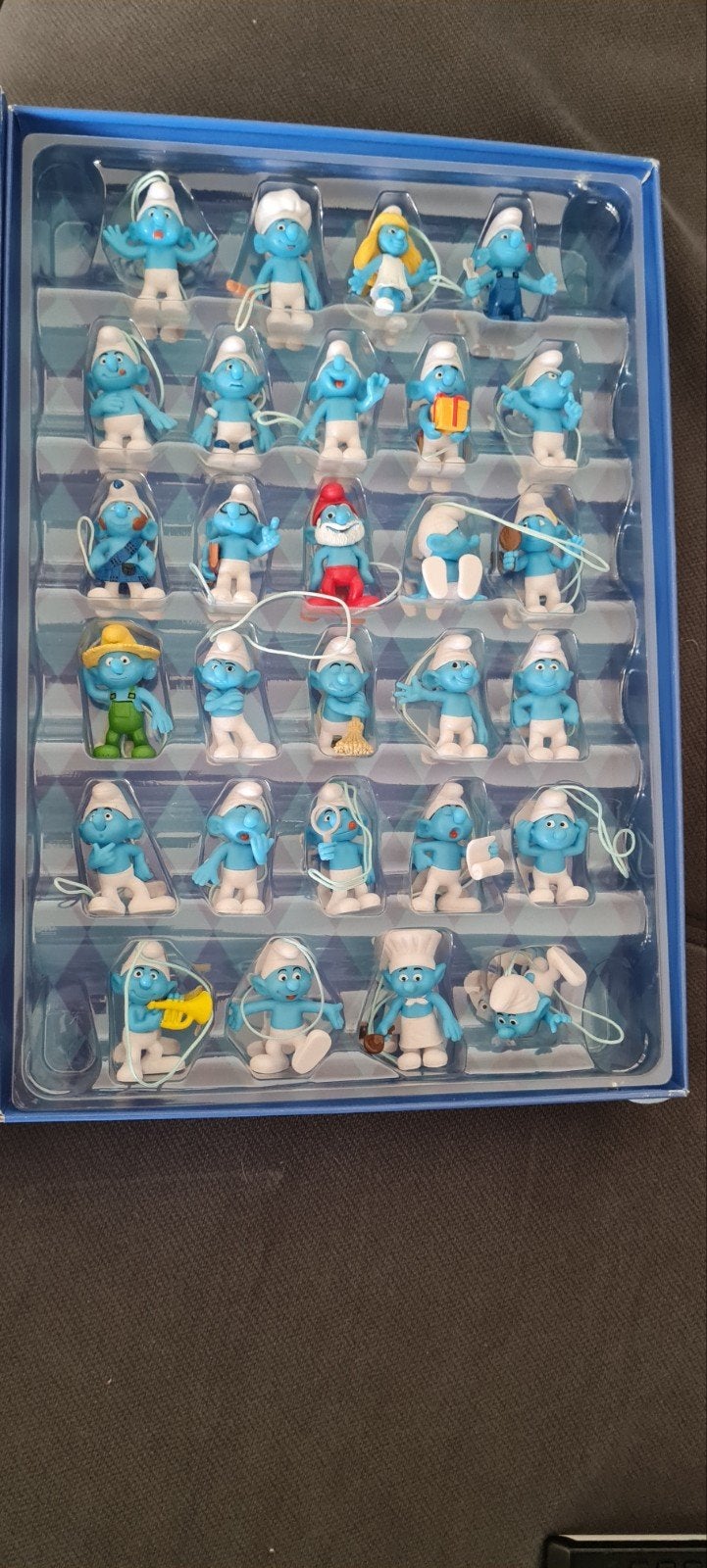 Boîte Collector Complète Schtroumpfs Delhaize (28 figurines), Enlèvement, Grand Schtroumpf
