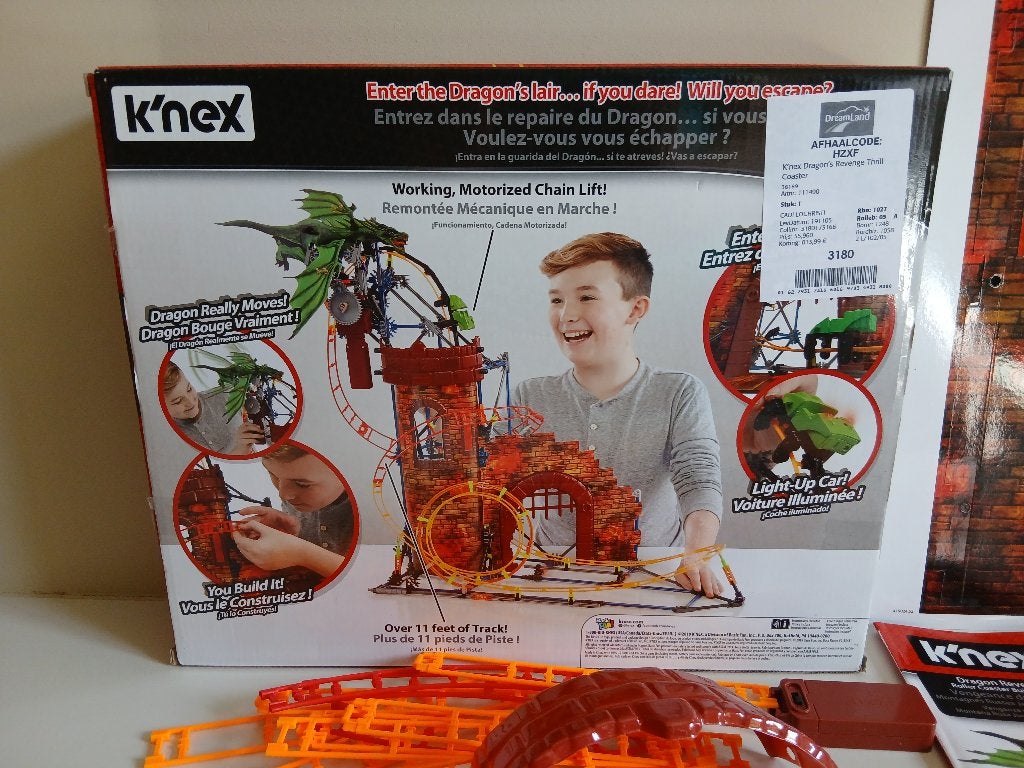 Knex Dragon rollercoaster, Ophalen, Zo goed als nieuw