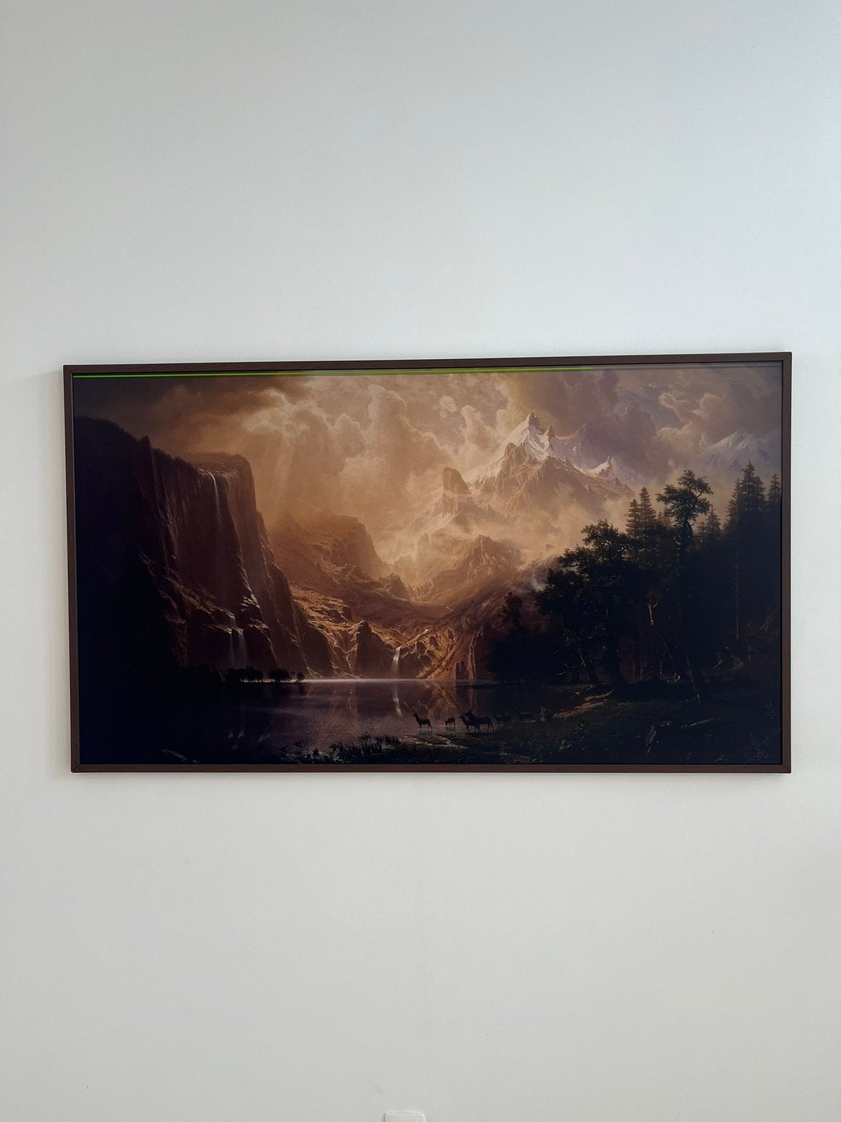 Samsung frame tv 65inch bruine kader, Ophalen, Samsung