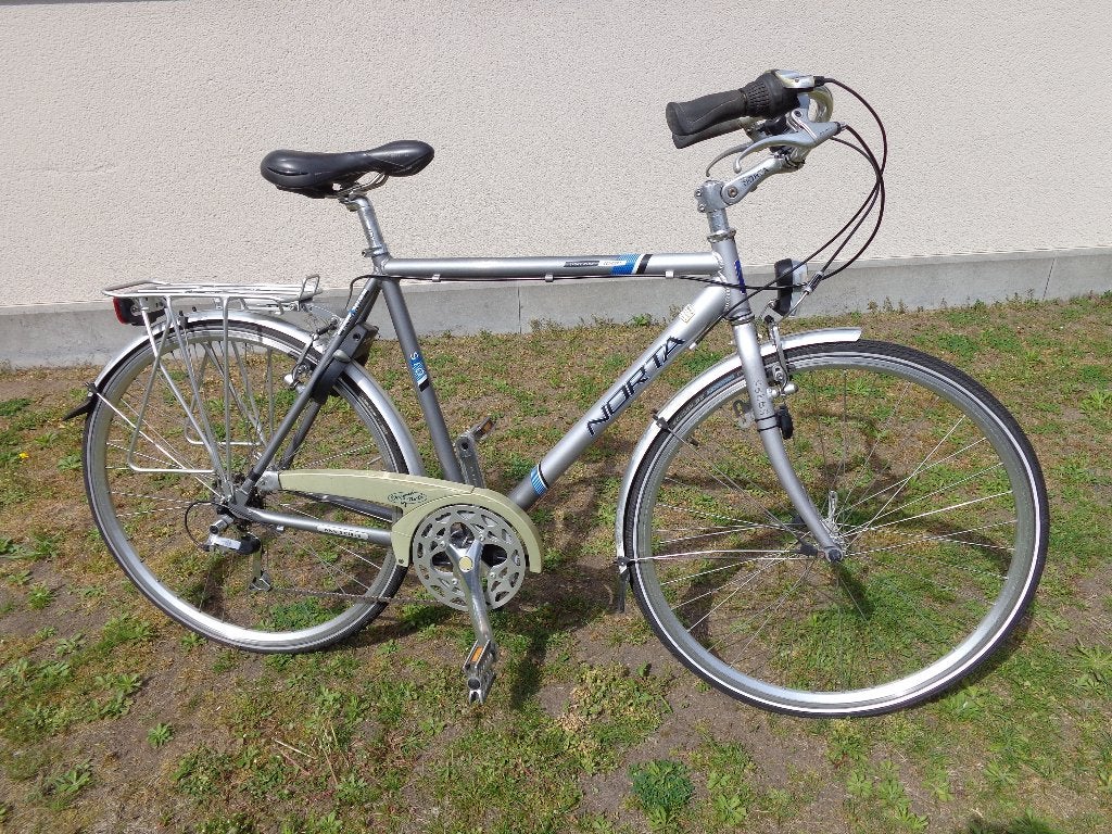alu herenfiets NORTA LICHT RIDE CONSEPT  maat 56, Velgrem, Versnellingen, Zo goed als nieuw, 53 tot 57 cm