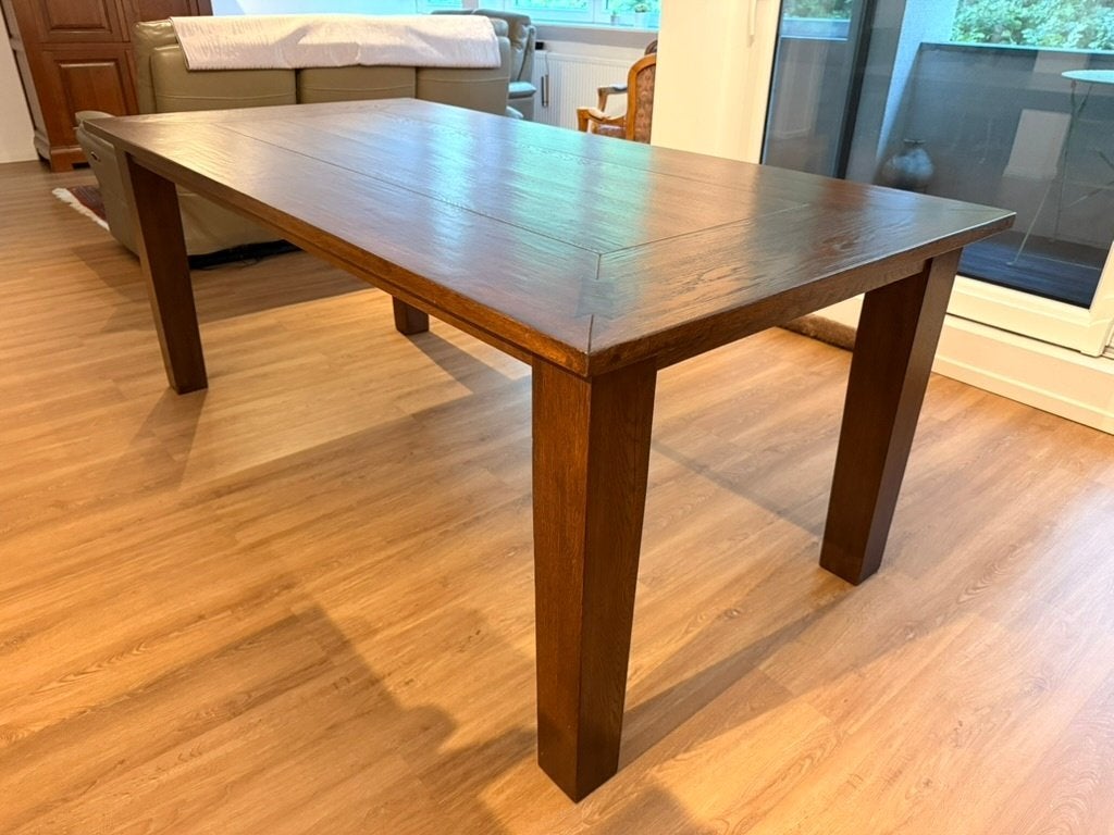 Table de salle à manger en chêne massif (200x100x74 ), Enlèvement, Comme neuf, Chêne