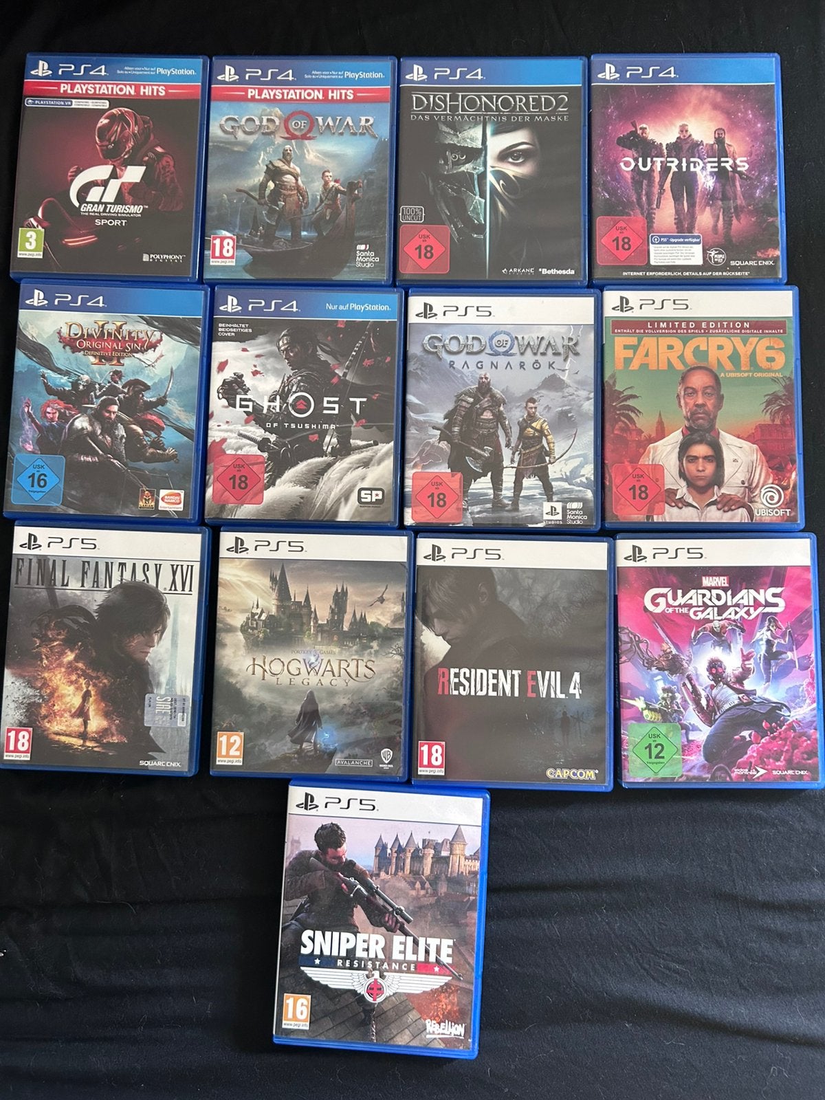 Diverse Ps4 and Ps5 Games, Enlèvement, Comme neuf