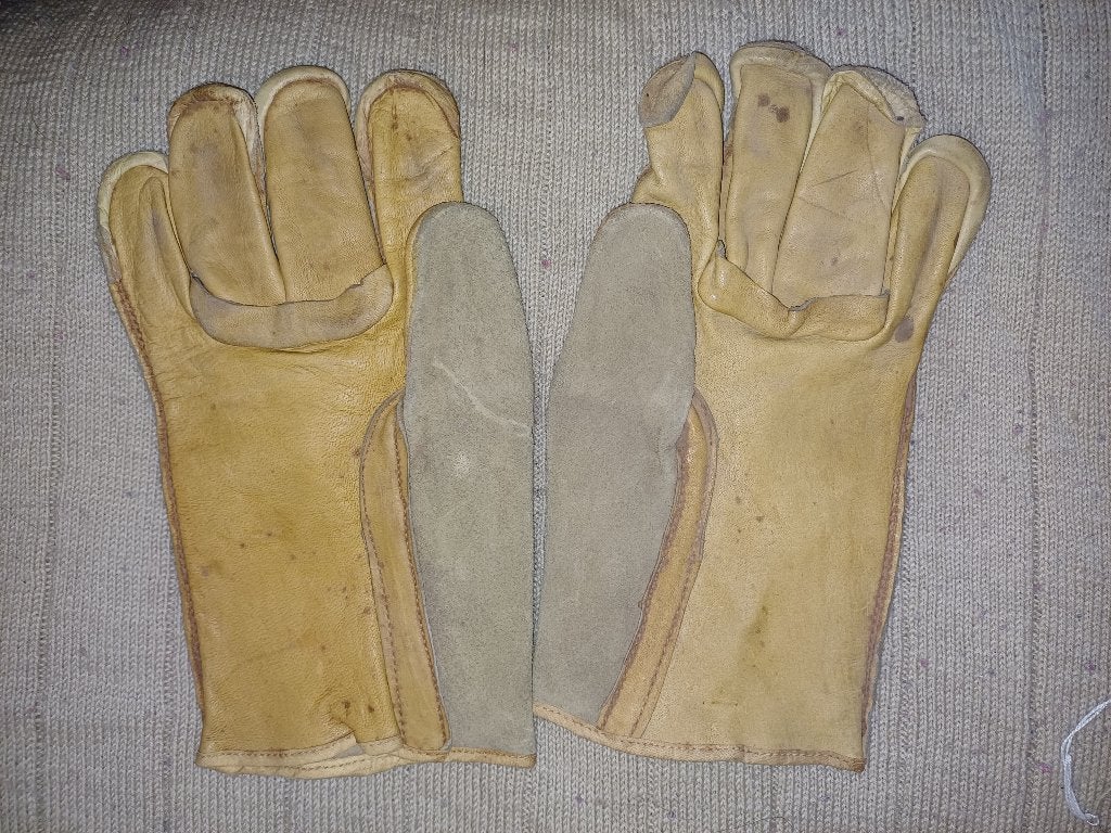 US WO2 heavy duty gloves - 1944 gedateerd, Ophalen of Verzenden, Landmacht, Overige typen
