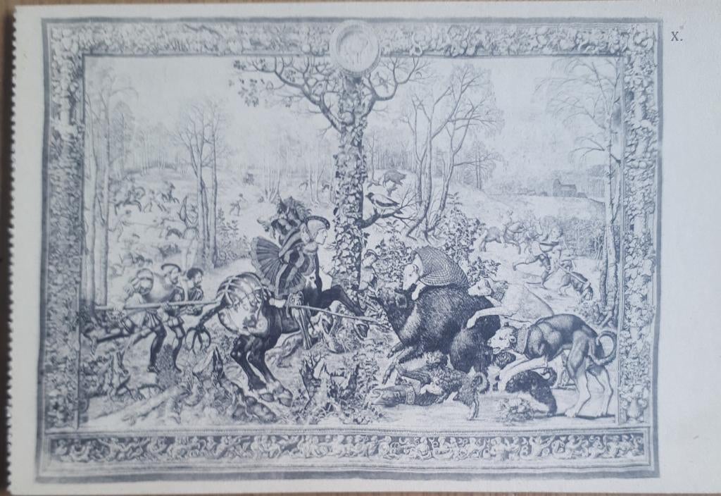 8 oude postkaarten De Jacht : Les Chasses Maximiliennes, Verzamelen, Verzenden, Voor 1920, Ongelopen, Natuur