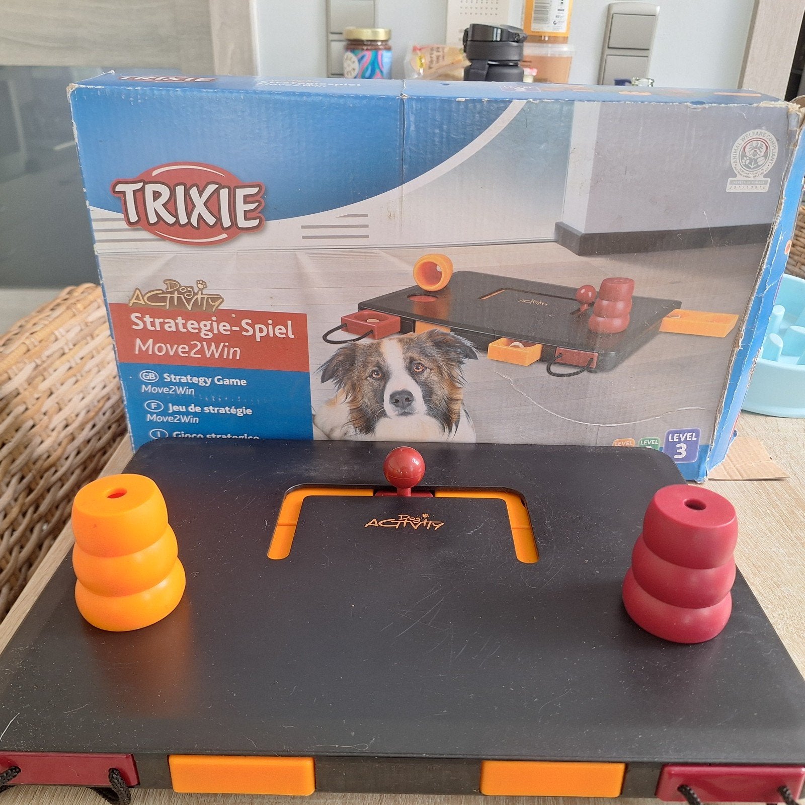 Interactief speelgoed hond, Ophalen