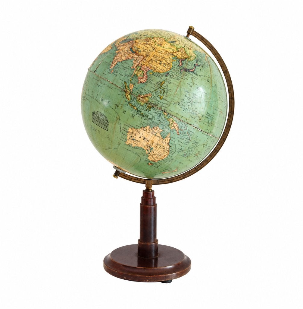 COLUMBUS EARTH GLOBE 1910/20, People's Globe / Wereldbol, Ophalen of Verzenden, Hout