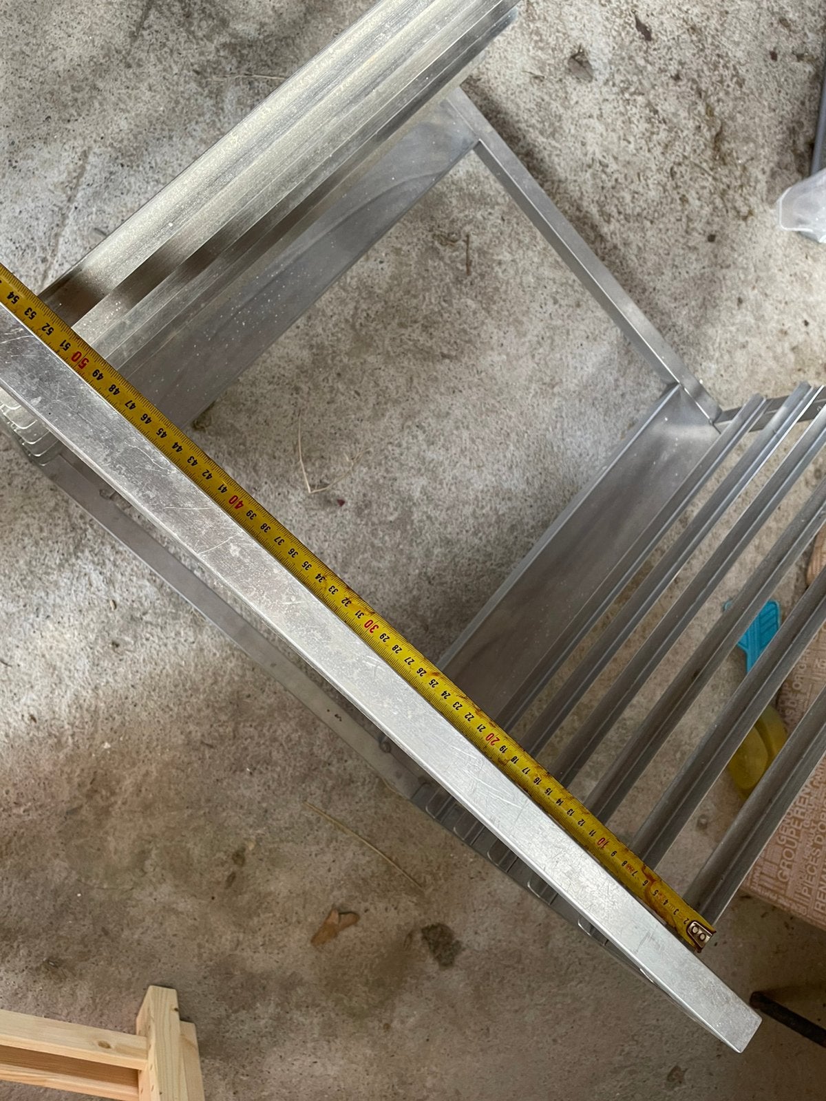 Roestvrijstalen trolley met wielen, Ophalen, Gebruikt, Inox Meubilair