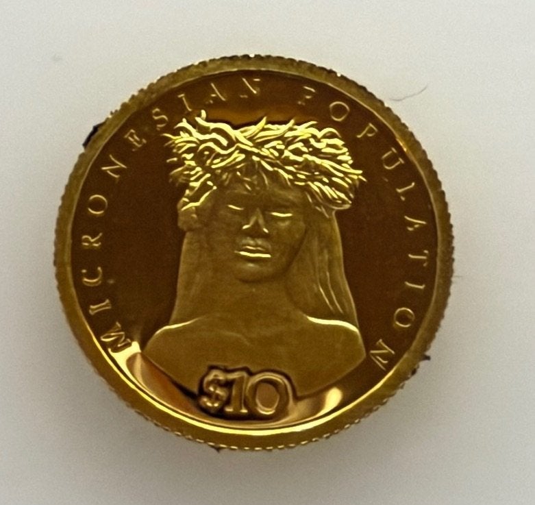 10 Dollars Republic Nauru 2007 (Gold), Ophalen of Verzenden, Overige landen, Losse munt, Goud
