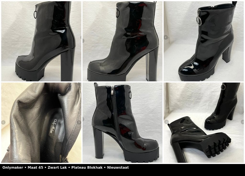 enkellaarzen onlymaker mt 45, Kleding | Dames, Ophalen, Zwart, Lage of Enkellaarzen, Nieuw