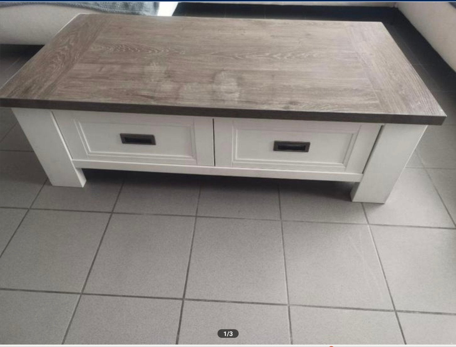 Miles Lamulux Salontafel met 2 Laden, Huis en Inrichting, Ophalen