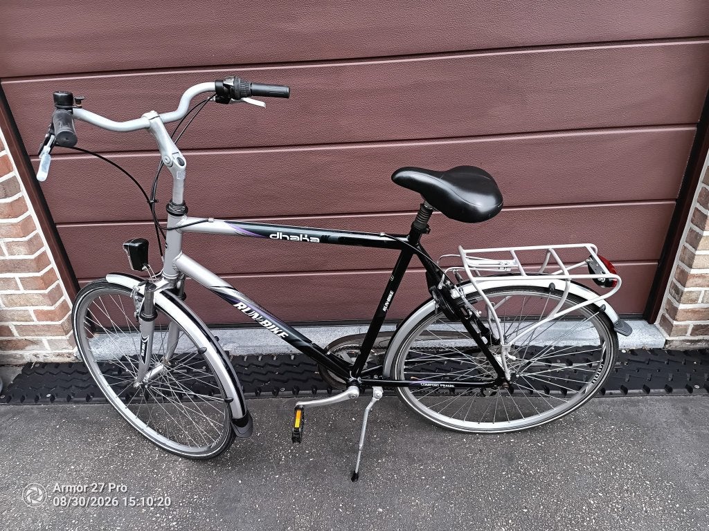Trekkingsfiets Run & Bike Dhaka Herenfiets, Fietsen en Brommers, 61 tot 65 cm, Ophalen, Velgrem, Versnellingen