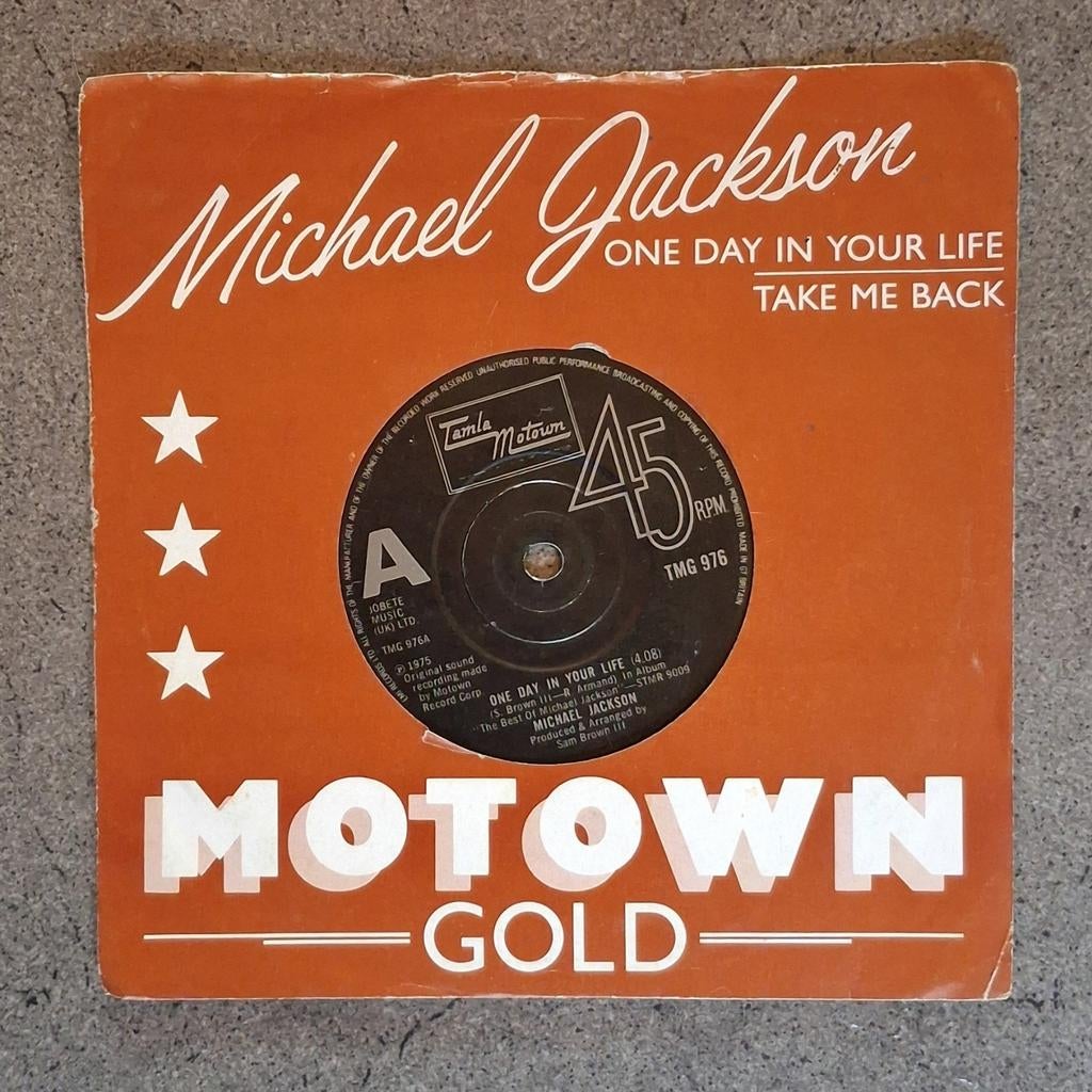 Michael Jackson: One Day In Your Life / Take Me Back (7"), Enlèvement ou Envoi, Pop, 7 pouces, Single