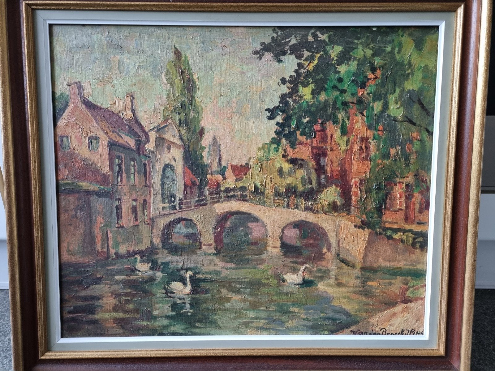 Schilderij Brugge, Ophalen of Verzenden