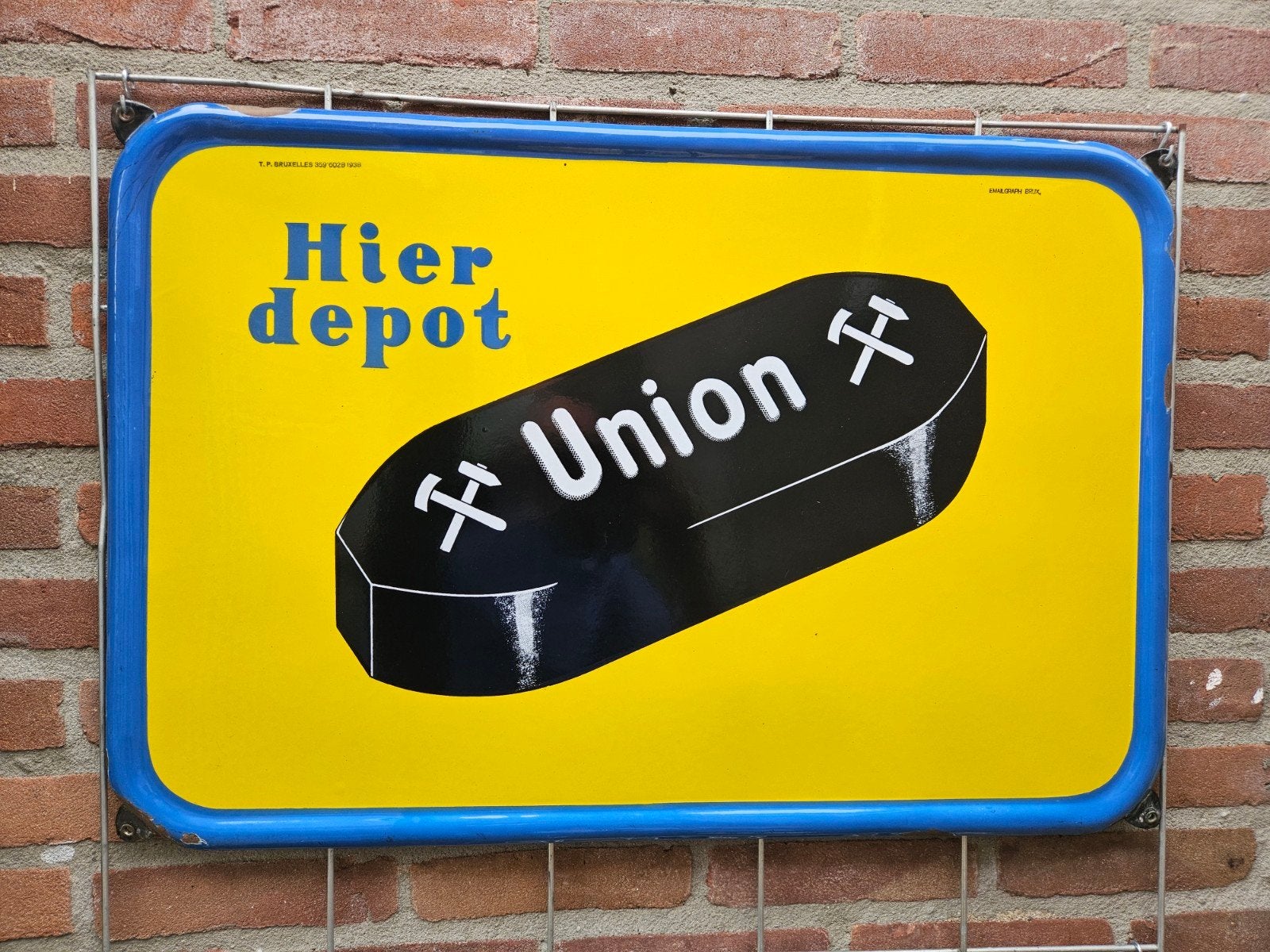 Union hier depot, emaille perfect staat!, Ophalen, Zo goed als nieuw