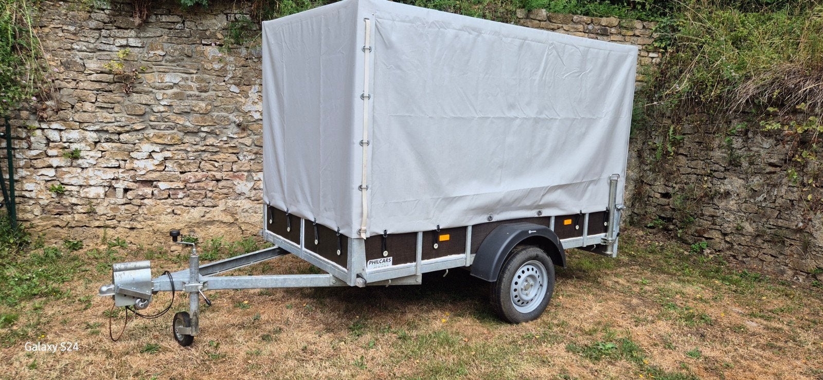 Remorque bâchée 2,50m x 1,25m, Enlèvement