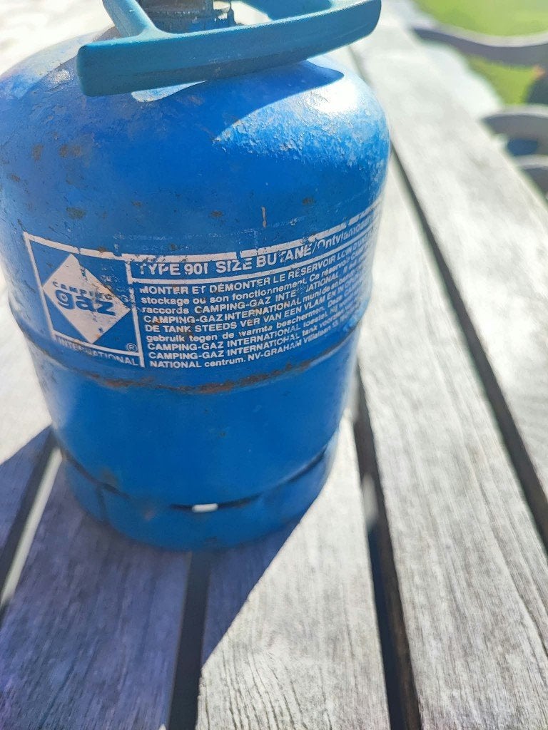 campingaz gasfles, Ophalen