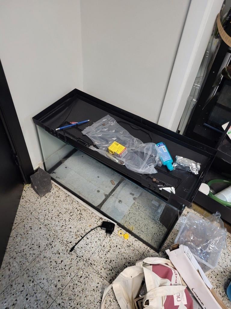 Ferplast aquarium 100l, Dieren en Toebehoren, Ophalen, Gebruikt, Leeg aquarium