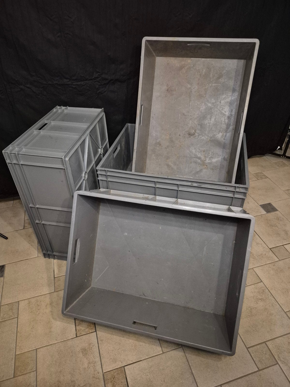 5 professionele stapelbakken Schoeller Allibert 80x 60x30,5, Zakelijke goederen, Ophalen