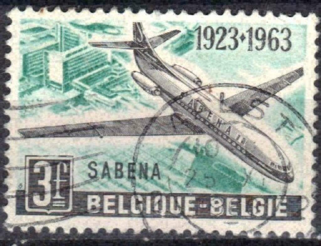 Belgie 1963 - Yvert/OBP 1259 - 40 jaar Sabena (ST), Postzegels en Munten, Postzegels | Europa | België, Verzenden, Gestempeld