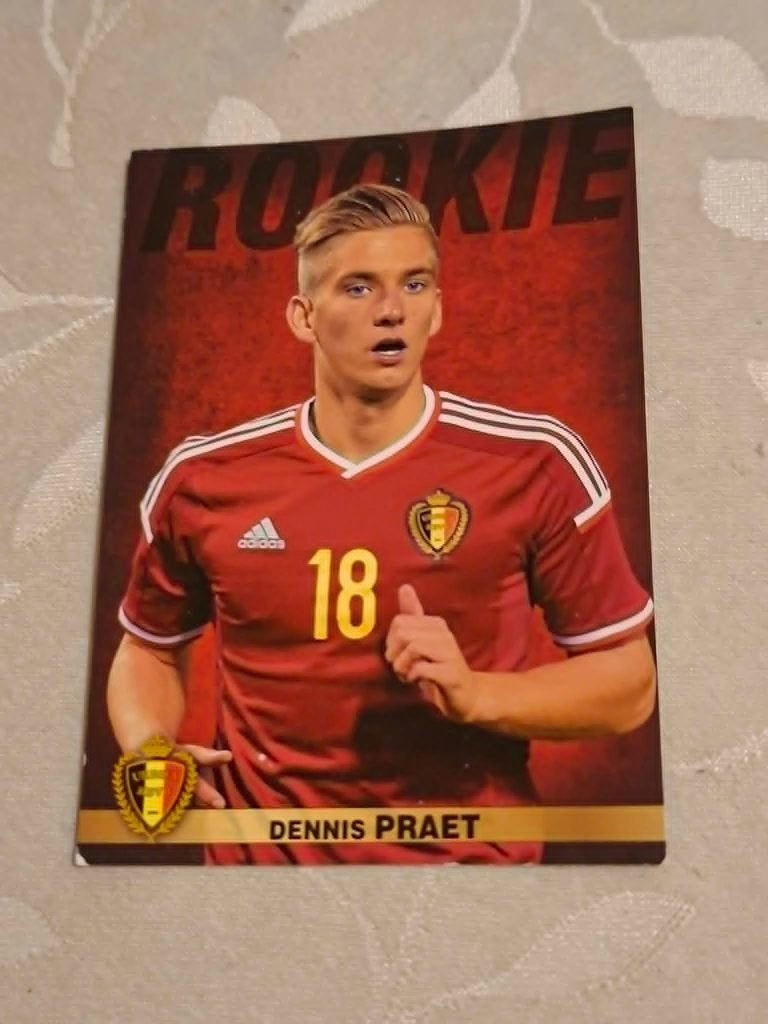 Panini / Voetbalkaart / Dennis Praet / Rode Duivels /EK 2016, Verzamelen, Ophalen of Verzenden, Zo goed als nieuw, Spelerskaart