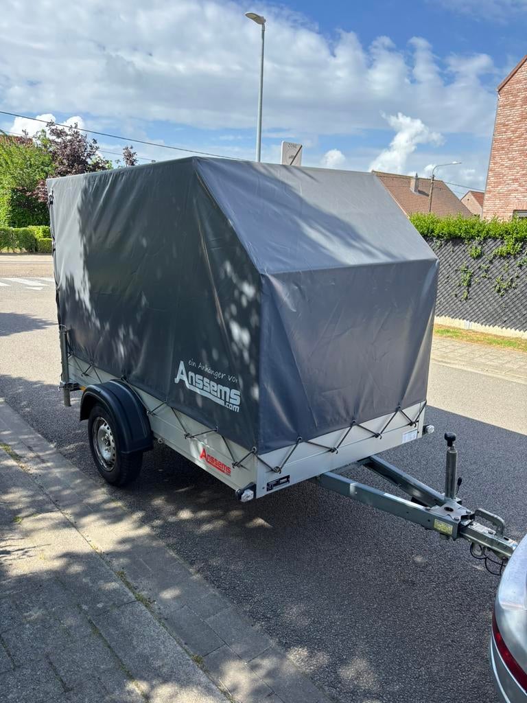 Aanhangwagen met huif 750kg, Auto diversen, Aanhangers en Bagagewagens, Ophalen, Gebruikt