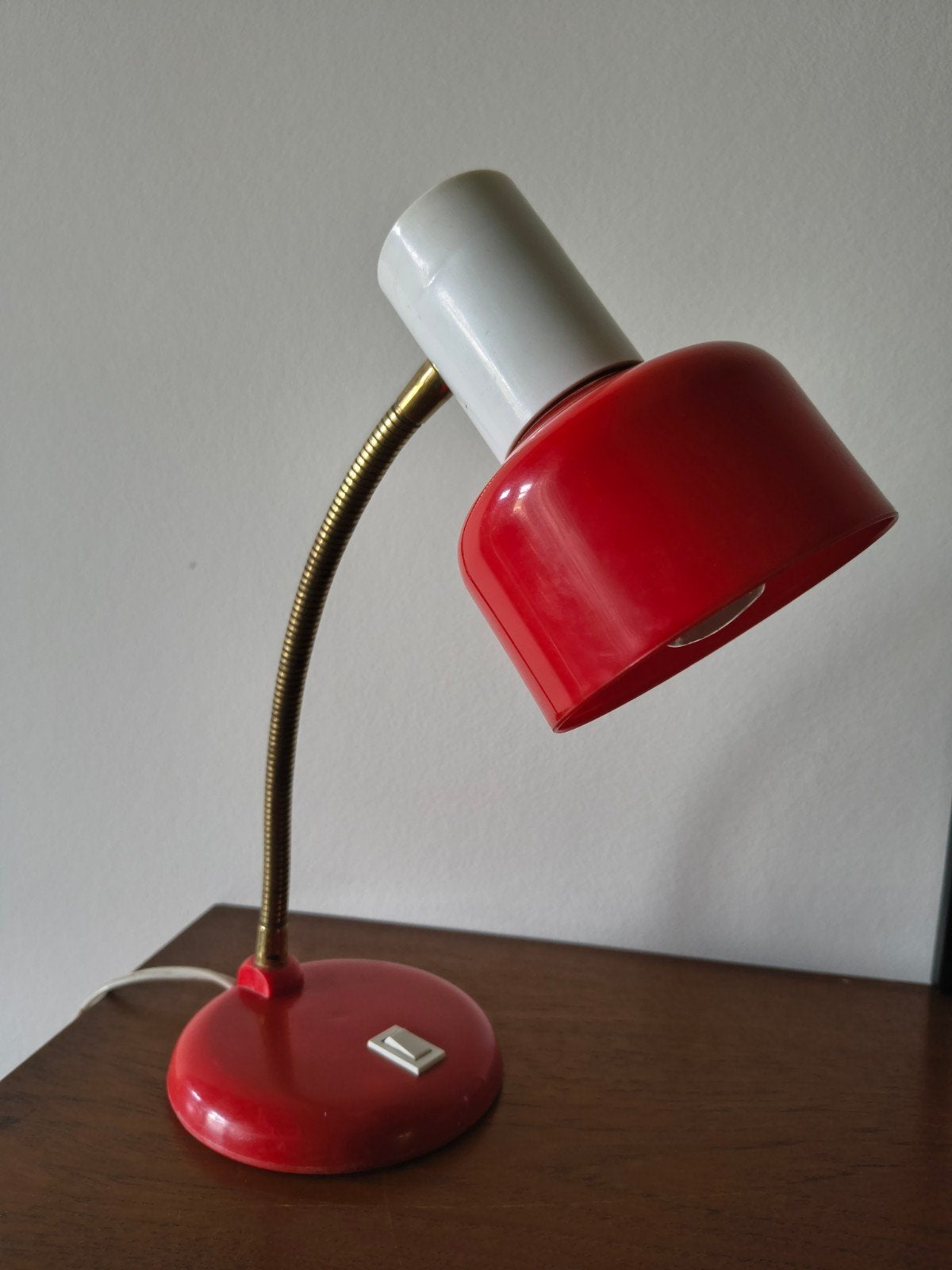 ancienne lampe de bureau en état de marche, Rouge, Enlèvement ou Envoi, Utilisé, Lampe de bureau