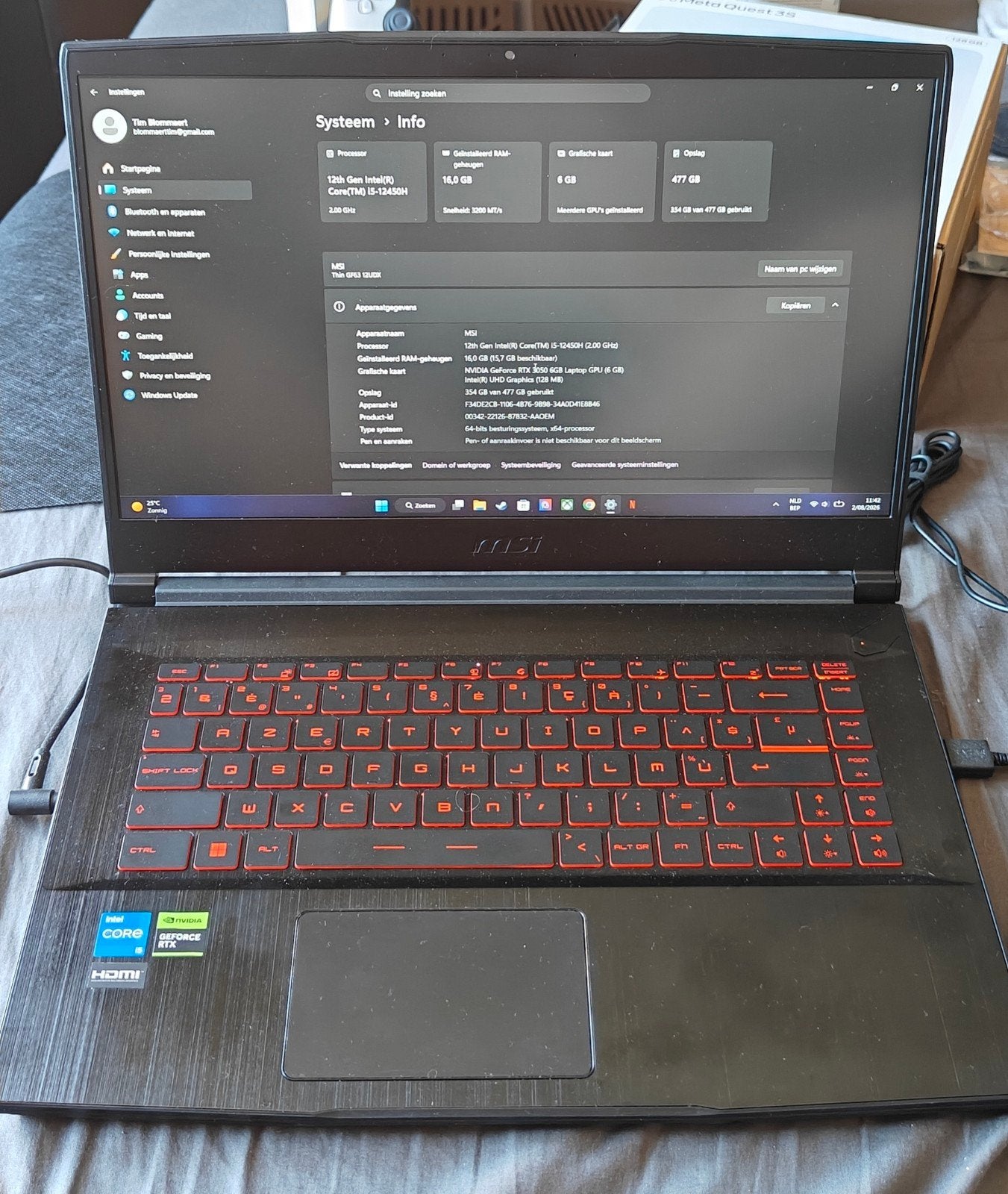 MSI Gaming GF, Computers en Software, Windows Laptops, Ophalen, MSI, 15 inch, Gaming