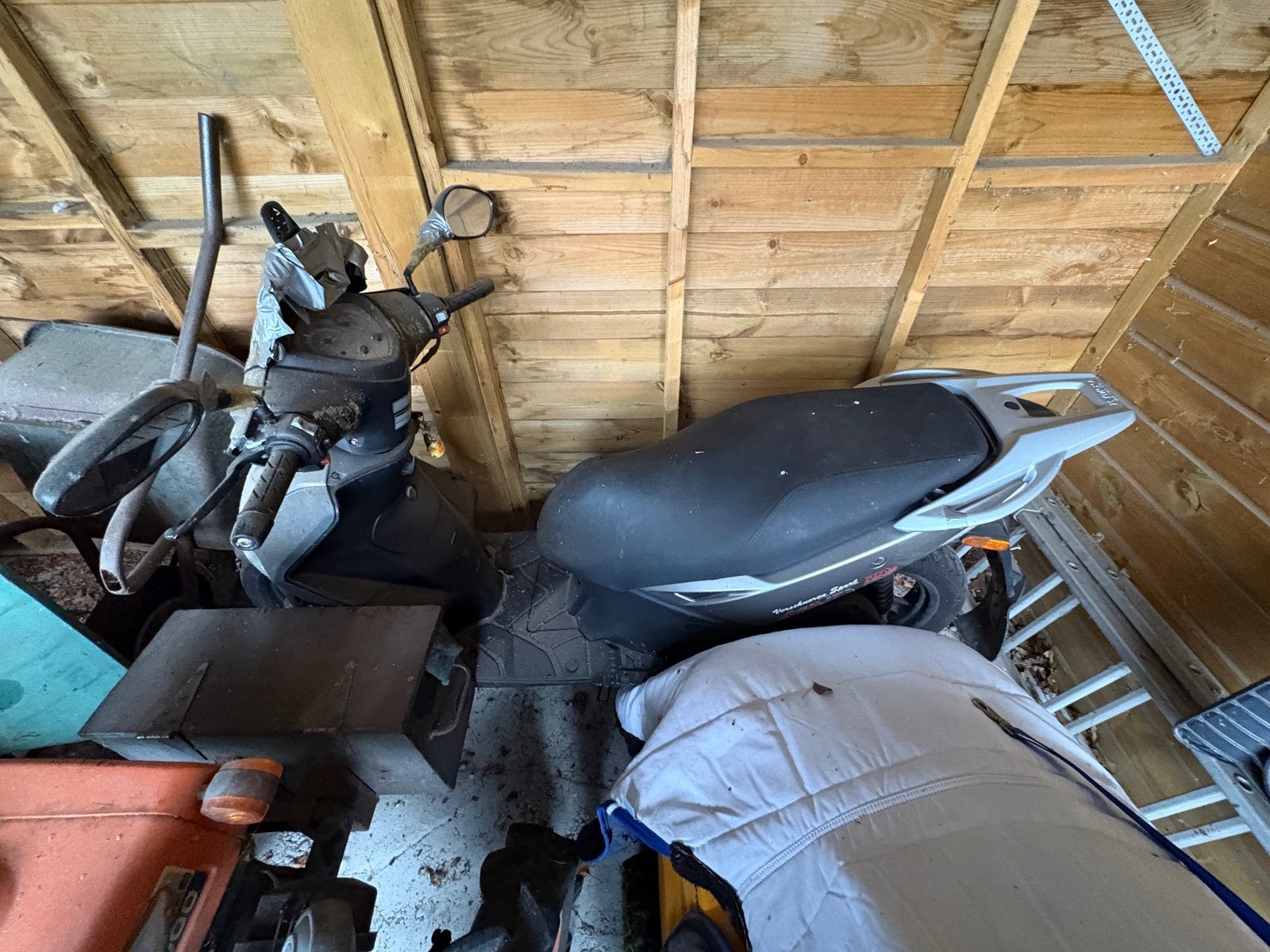 Kymco 125cc grijs, Fietsen en Brommers, Ophalen, Gebruikt, 125 cc, Klasse B (45 km/u)