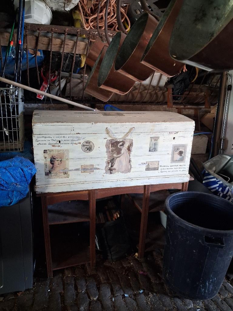 A vendre coffre en bois, Maison & Meubles, Accessoires pour la Maison | Coffres, Enlèvement, Utilisé, Chêne