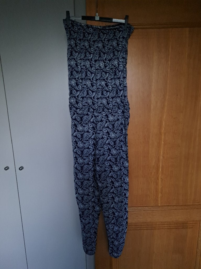 Blauwe Jumpsuit M/L, Kleding | Dames, Jumpsuits, Ophalen of Verzenden, Zo goed als nieuw, Maat 38/40 (M), Blauw