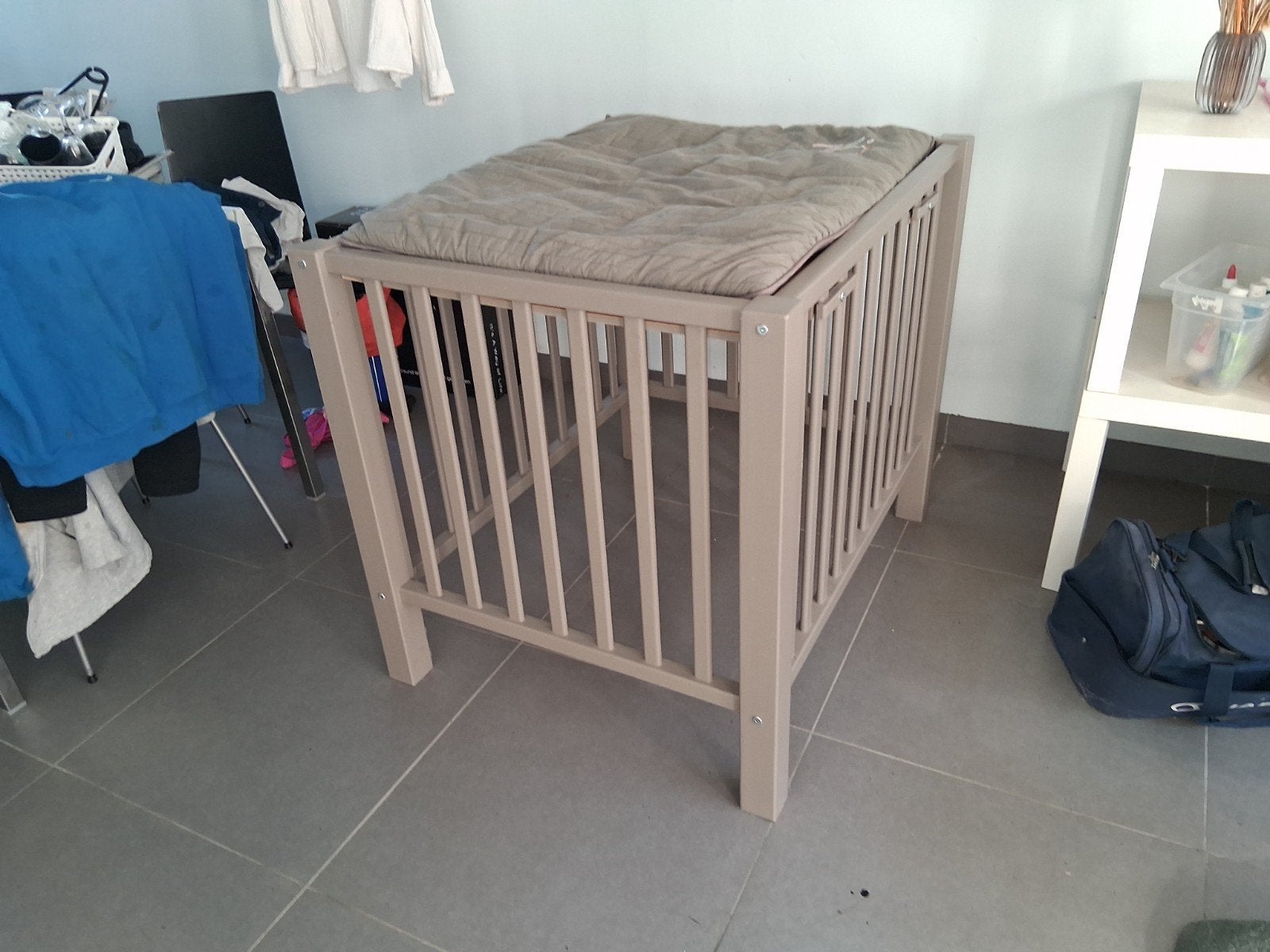 baby parkje, Enlèvement, Utilisé, Rectangulaire, Réglable en hauteur