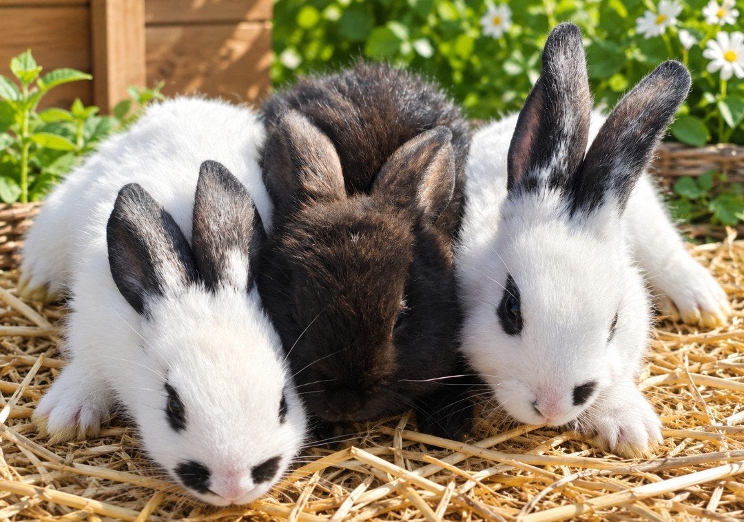 NEST VAN 10 KONIJNEN – 8 WEKEN OUD, Plusieurs animaux, Grand, 0 à 2 ans