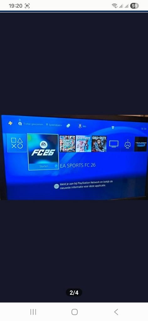 Playstation 4 met games en 2 controllers, Enlèvement