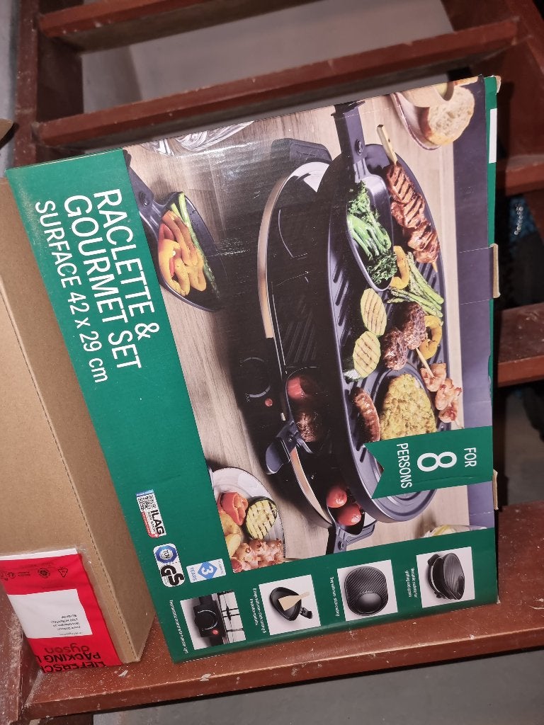 Raclette, Elektronische apparatuur, Ophalen, Nieuw, 8 personen of meer