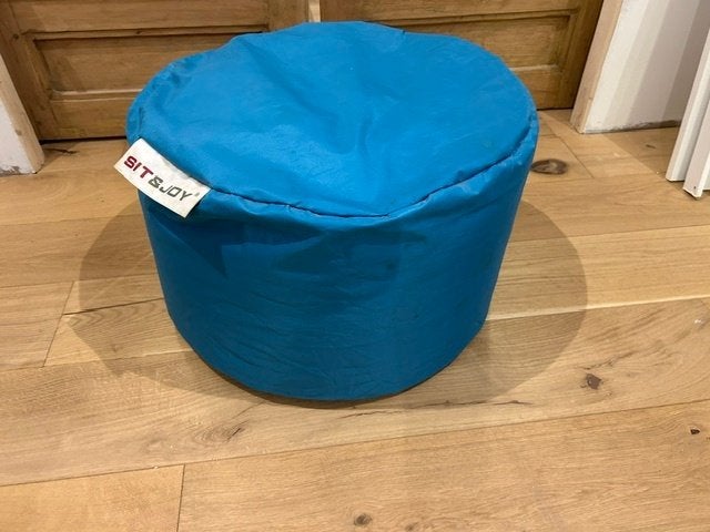 Pouf Sit&Joy, Enlèvement, Comme neuf, Bleu, Pouf
