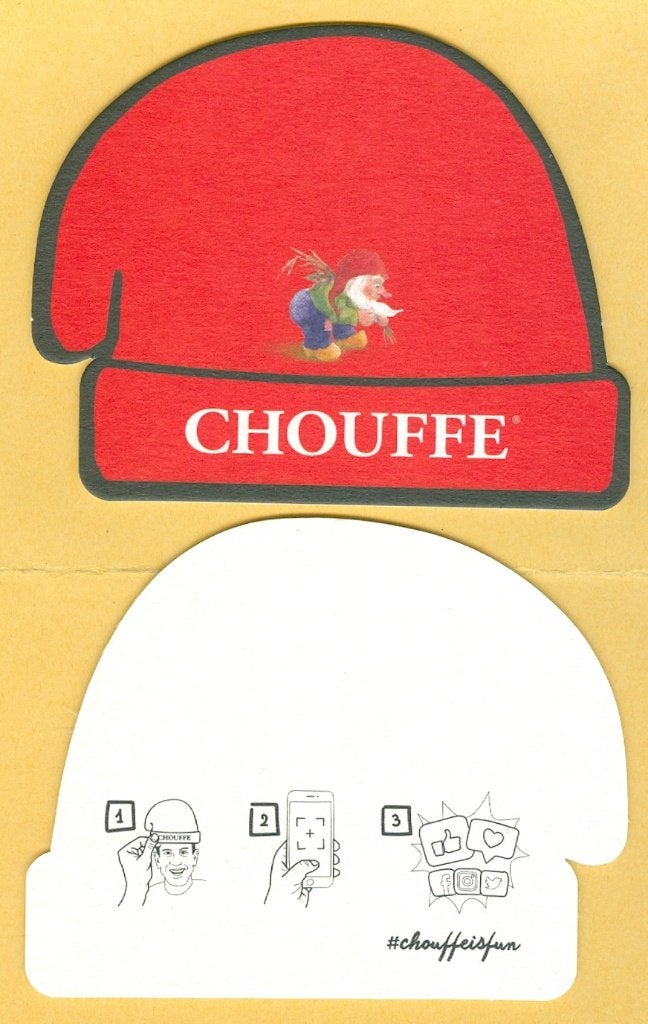 s/b bière Chouffe (RV), Ophalen of Verzenden, Nieuw, Viltje(s), Overige merken