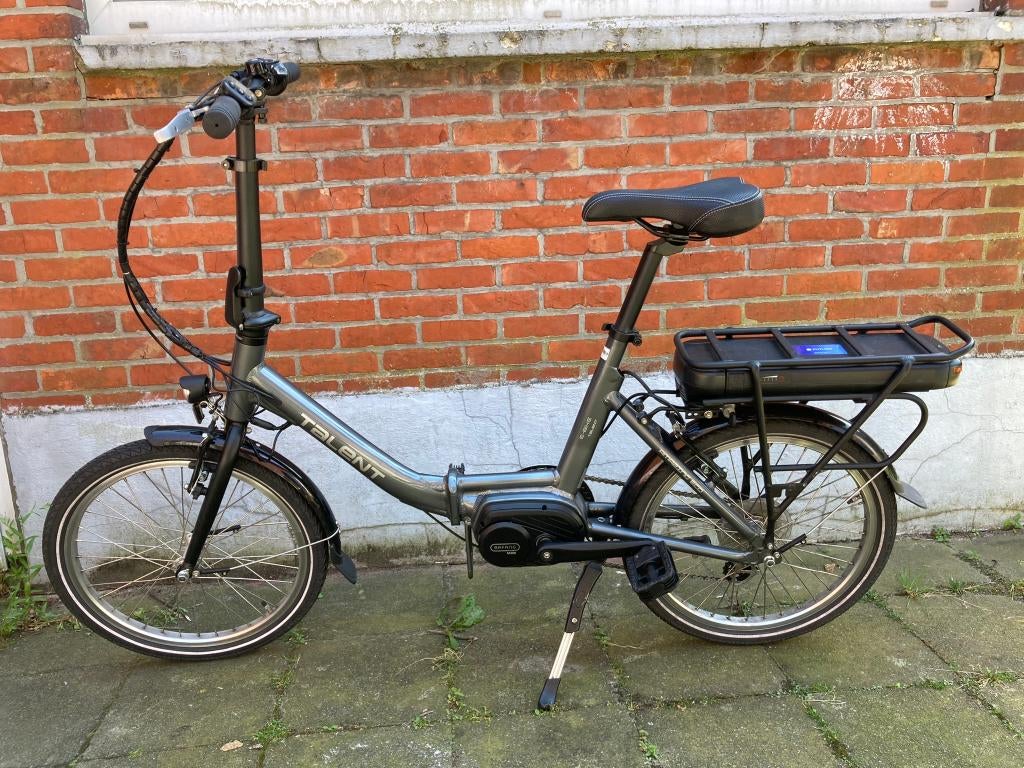 Talent elektrische vouwfiets lage instap met middenmotor, Fietsen en Brommers, Zo goed als nieuw, Minder dan 47 cm, 50 km per accu of meer