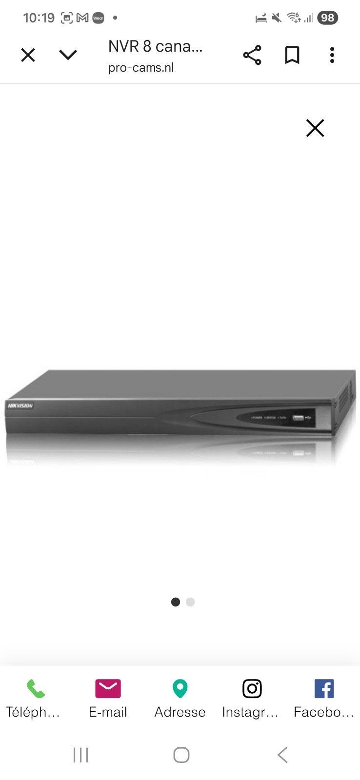 NVR Hikvision DS-7608NI-SE-P8 IP-recorder voor camera, Computers en Software, Beschrijfbare discs, Ophalen, Herschrijfbaar, Overige typen