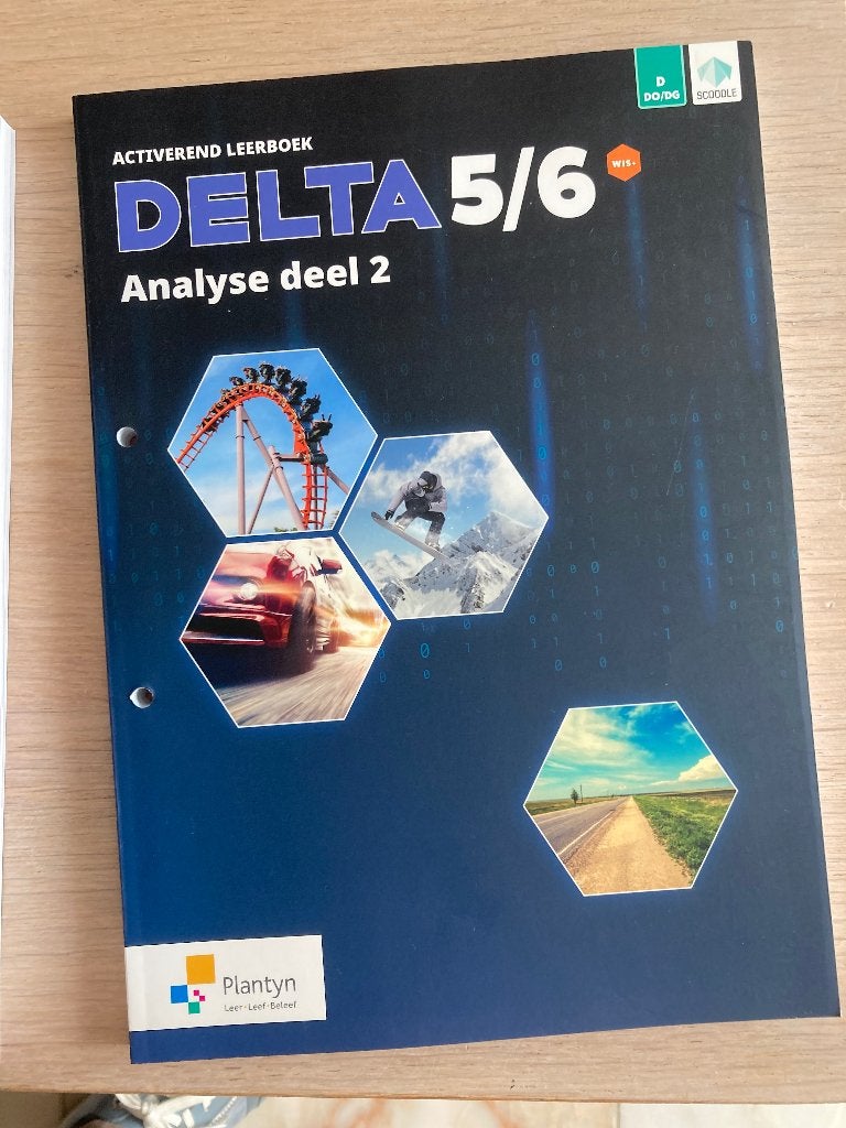 Activerend leerboek Delta 5/6 Analyse deel 2, Ophalen, ASO, Wiskunde A, Diverse auteurs