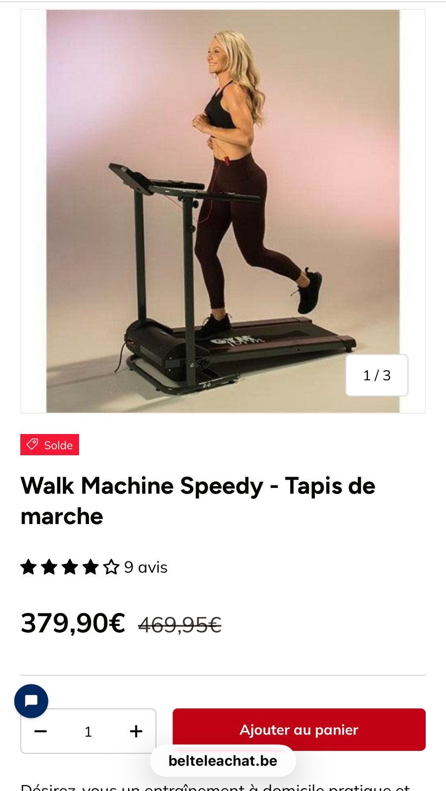 Tapis de marche, Sports & Fitness, Appareils de fitness, Enlèvement, Neuf, Tapis roulant