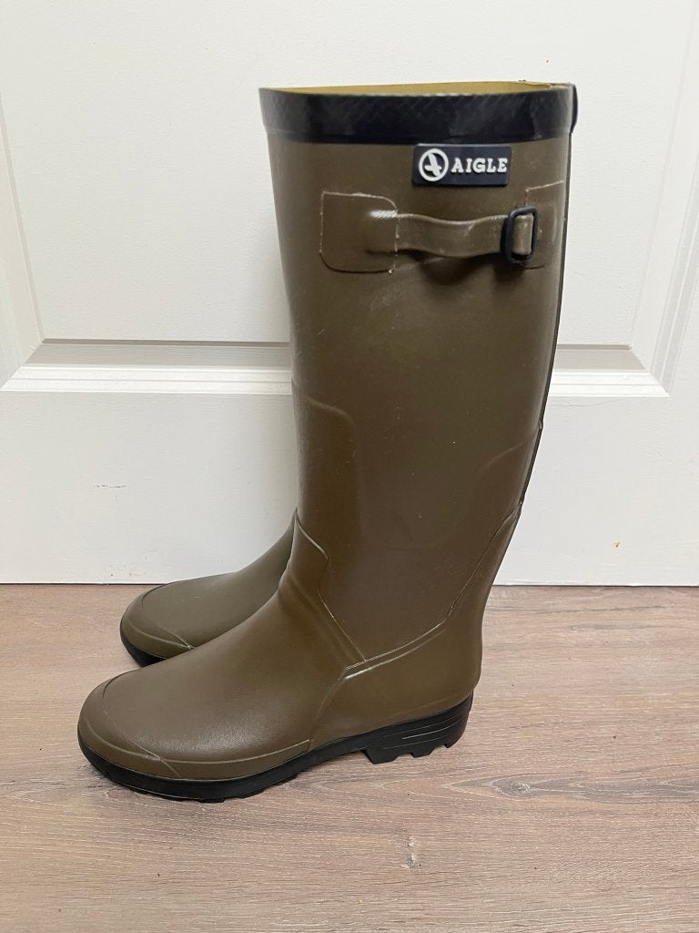 Bottes hautes en caoutchouc Aigle 44 à peine portées France, Enlèvement ou Envoi, Autres couleurs, Comme neuf, Aigle