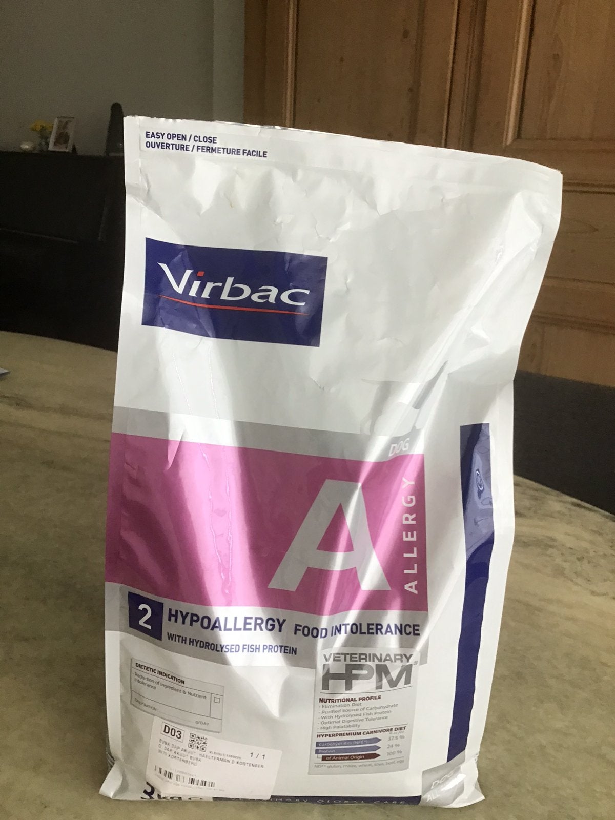 Hondenvoer hypoallergy VIRBAC, Dieren en Toebehoren, Dierenvoeding, Ophalen, Hond