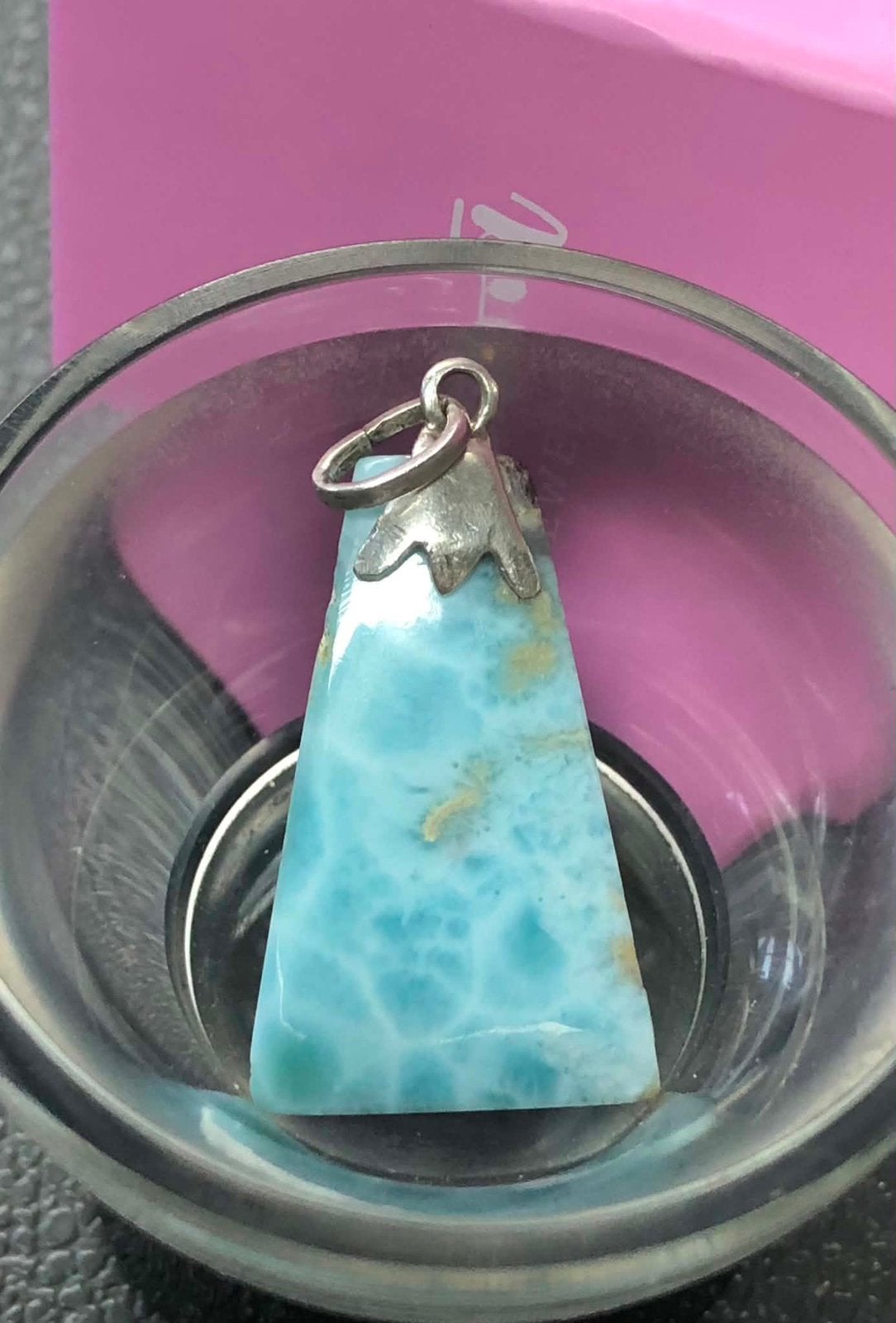 Larimar hanglamp, Ophalen of Verzenden, Zo goed als nieuw