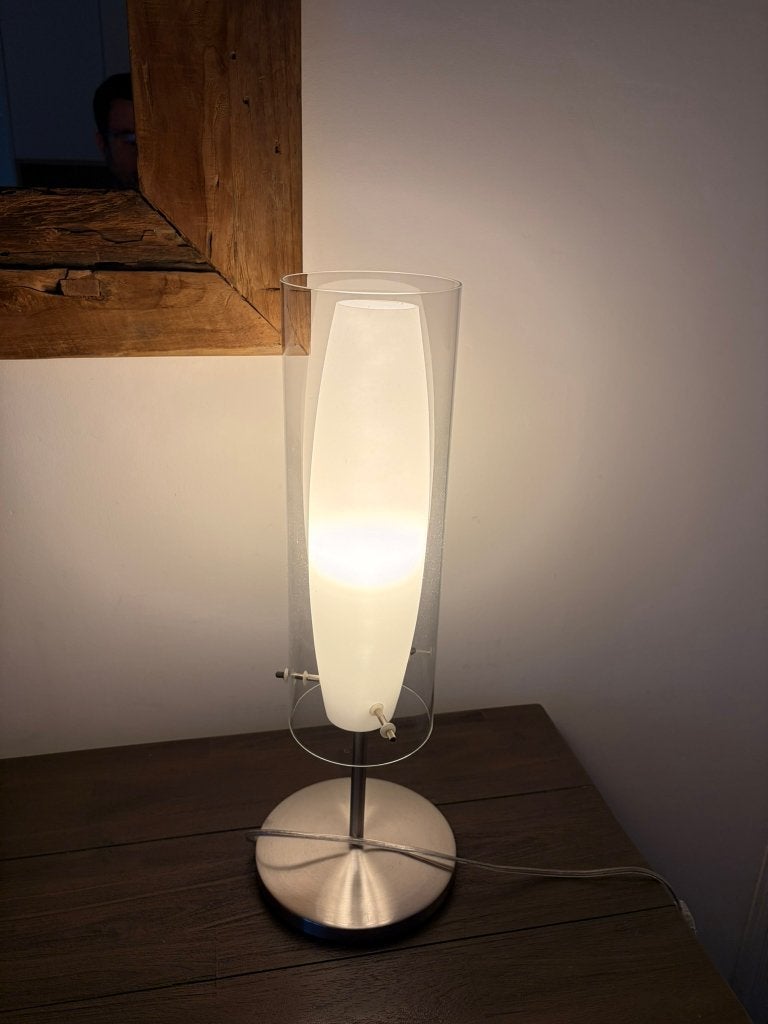 Lampe de table, Enlèvement, Comme neuf, Verre